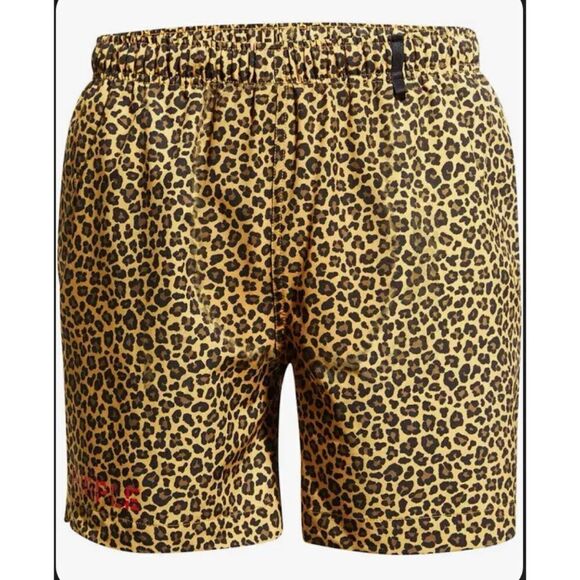 Purple Brand Leopard Printed All Round Shorts Size M - Picture 4 of 9